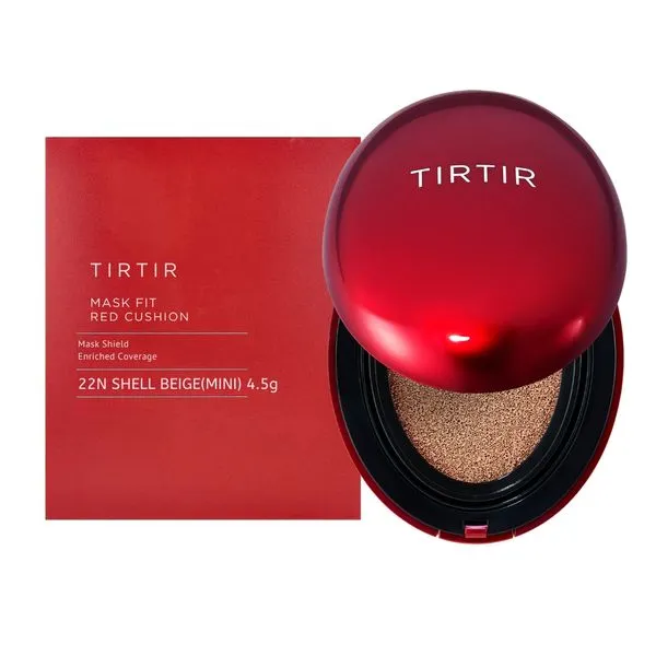 Mask Fit Red Cushion 22N Shell Beige Tirtir Mini Base Líquida Compacta 4.5g