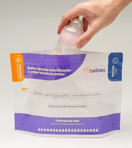 Bolsa Zip Para Esterilização a Vapor Twibex com 5 unidades IP201