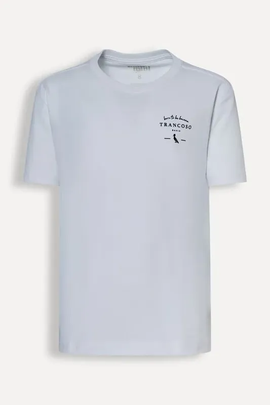 Camiseta Estampado Mini Trancoso Branco - 12
