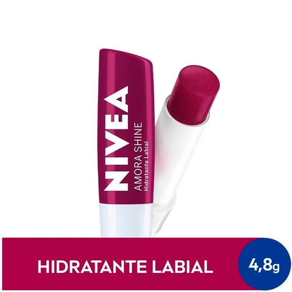 Nivea Lip Care Stick Protetor Labial Amora Shine 4,8g
