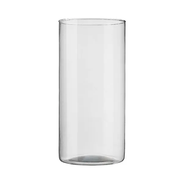 Vaso Tubo Decorativo Transparente 30x14cm - Vitazza