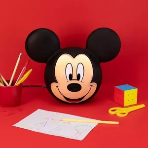 Luminária 3d Mickey Mouse Cartoon Disney Tpc com Iluminação Confortável Bivolt e Design Lúdico Moderno Preto Luminária 3d Mickey Mouse Cartoon Disney Tpc Bivolt com Design Lúdico Moderno e Iluminação