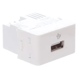 Módulo Tomada Carregador Usb 5 1 Vdc 1a 127v 220v Branco Decor Schneider