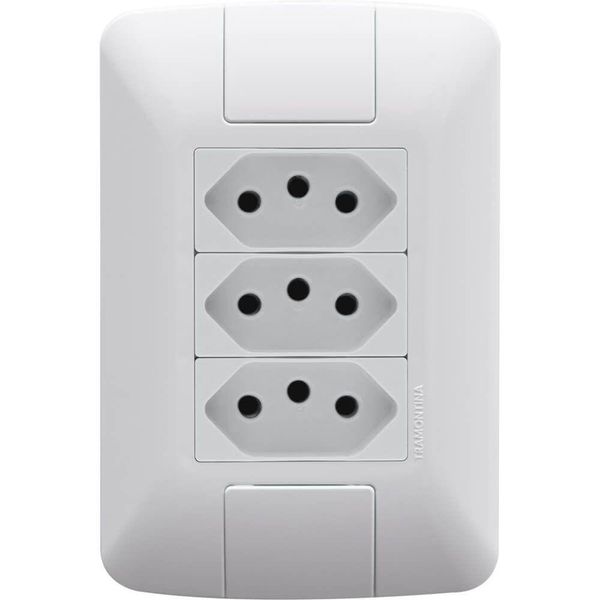 Conjunto Com 3 Tomada 2p+t 20 Amperes - 250 Volts Aria - 57241079 - Tramontina
