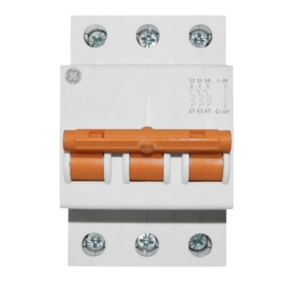 Mini Disjuntor Tripolar 50A Curva C GE Mini Disjuntor Tripolar 50A Curva C 3KA GE