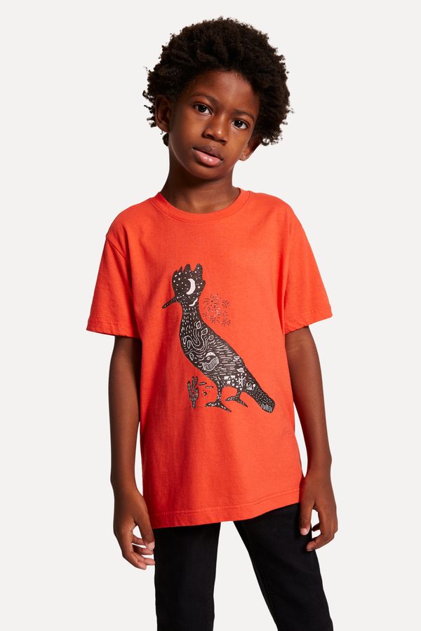 Camiseta Mini Xilogravura Vermelho - 16