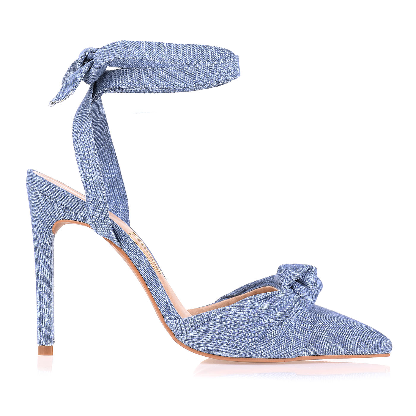 Slingback Salto Alto Denim