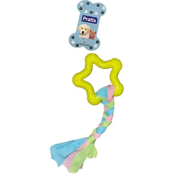 Mordedor De Borracha Pratix Para Pet Estrela 7X19CM Sortido (MP)