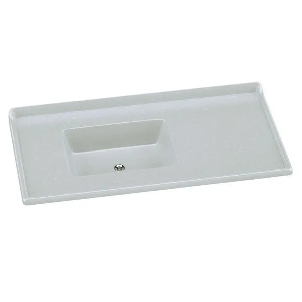 Pia Mármore AJ Rorato Sintético Granitada 100x53cm Standard Branco (MP)