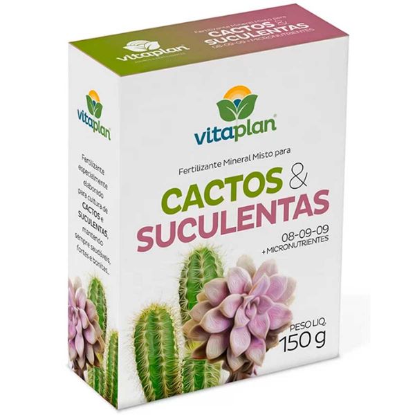Fertilizante Vitaplan Mineral Misto Para Cactos E Suculentas 150g - 8000407-U (MP)