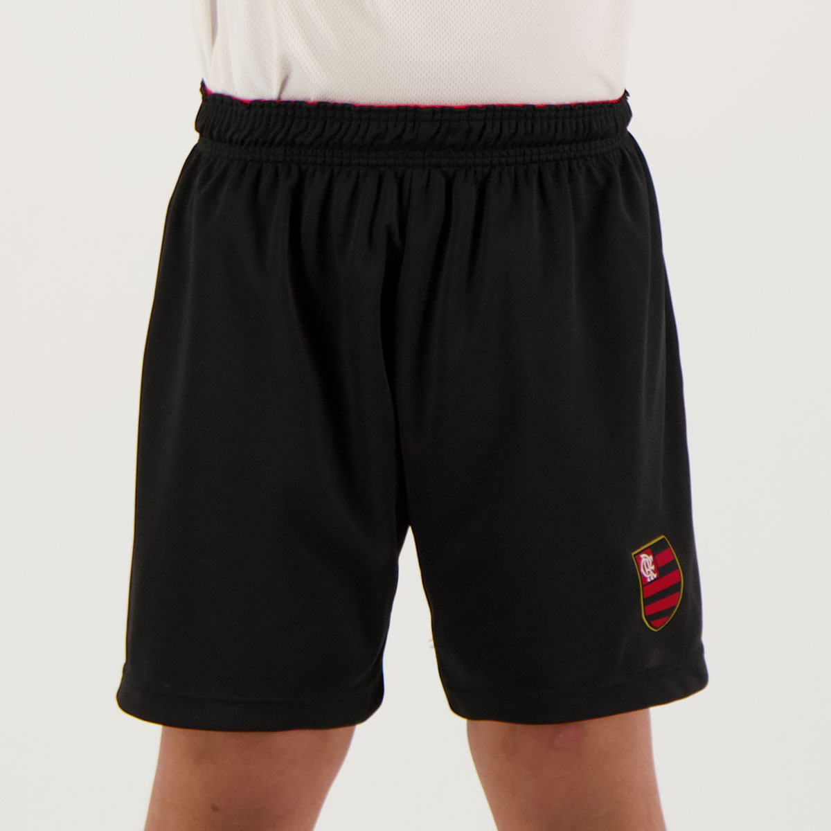 Bermuda Flamengo Flash Preta Infantil