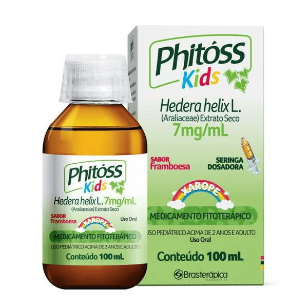 Phitoss Kids Xarope 100ml Framboesa