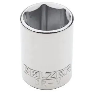 Soquete Sextavado Encaixe 1/2"" 20mm CRV - 205011BBR - BELZER