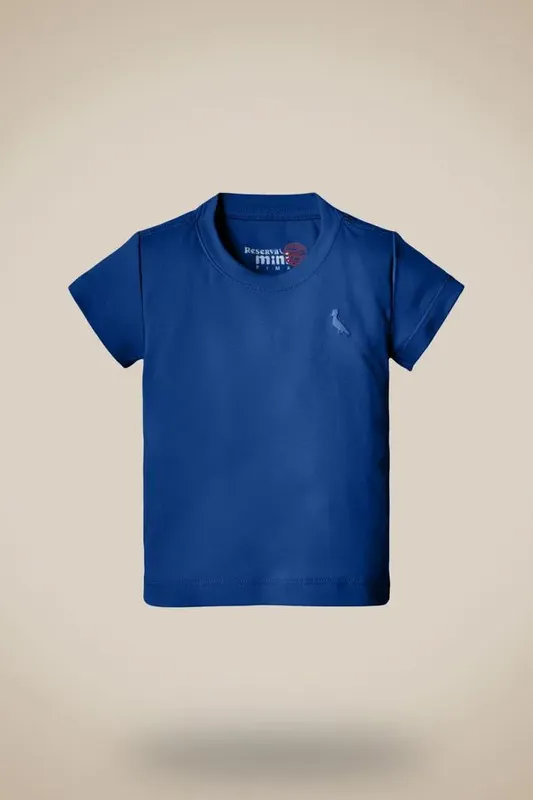 Camiseta Pima Mc Bb Melhor Do Mundo Azul Klein - M