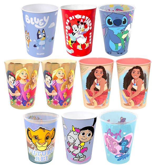 10 Copos para Base de Ovo de Páscoa Caseiro Infantil Estampa de Princesas e Personagens