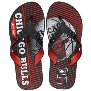 Chinelo Infantil Masculino Street Duo NBA Rider 12508 PRETO/VERMELHO 31