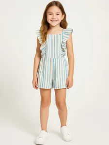 Macacão Malha Infantil Para Menina - AZUL 8