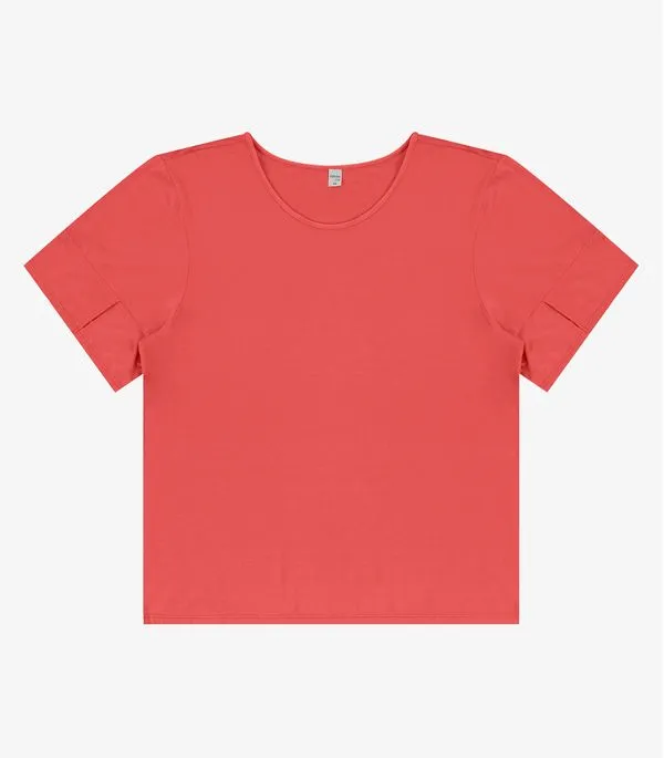 Blusa Plus Size Infinita Cor Rovitex Laranja Plus G2