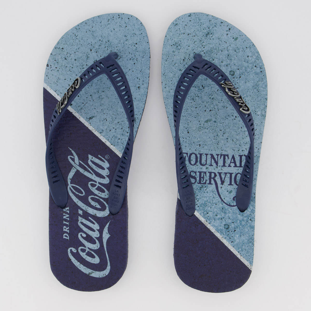 Chinelo Coca Cola Fontain Azul
