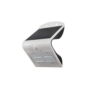 Arandela Sunshine Solar AS3 com LED 3W Luz Indireta 3000K e Frontal 6500K IP65 Branco Taschibra Arandela Sunshine Solar AS3 LED 3W com Sensor de Presença IP65 Branco Taschibra