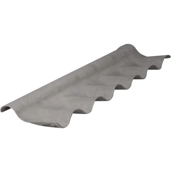 Cumeeira Articulada de Fibrocimento Ondulada TMD Inferior 230087205 34,9x61,5cm Brasilit Cumeeira Articulada Fibrocimento Ondulada TMD Inferior 34,9x61,5cm Brasilit