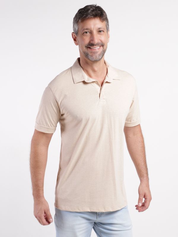 Polo Manga Curta Masculina AREIA G