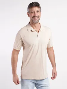 Polo Manga Curta Masculina AREIA G