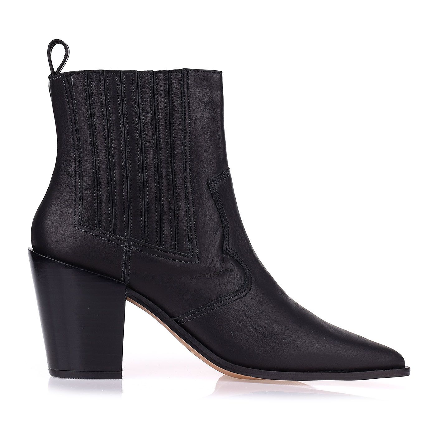 Bota Salto Médio Atanado Preto