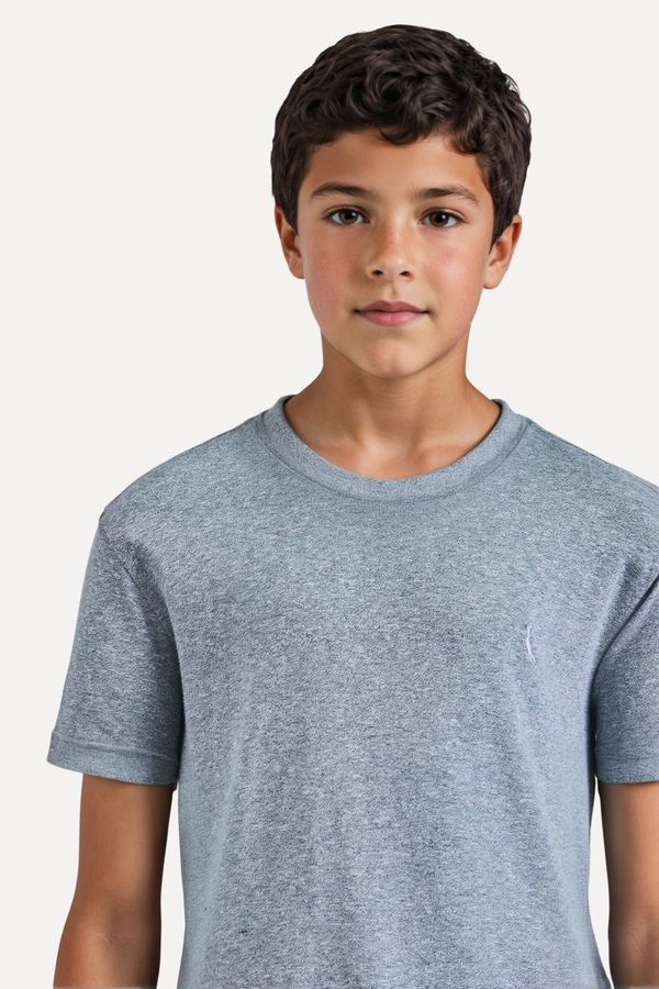 Camiseta Mini Pessego Azul Petroleo - 18