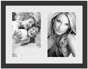 Painel Multifoto Insta Kapos 68887 Para 2 Fotos 10x15 18x28 Preto