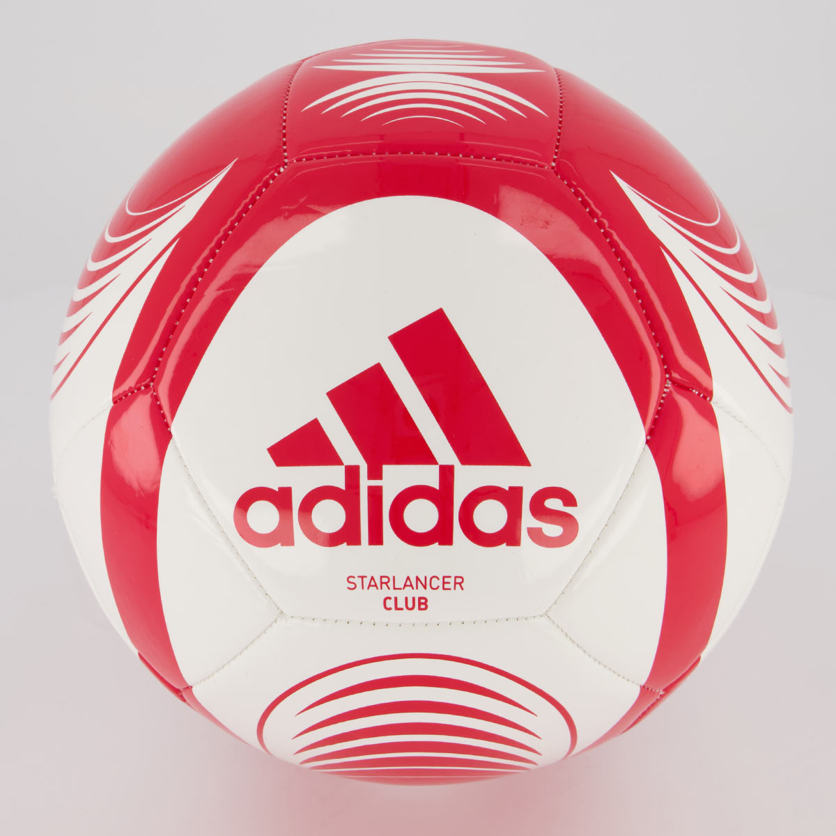 Bola Adidas Starlancer Club Campo Branca e Vermelha