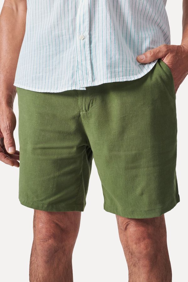 Bermuda Casual Linho Camp Militar - M