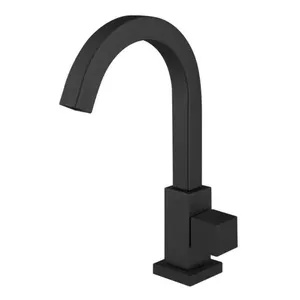 Torneira para Lavatório 4500 C-65 Talence com Alavanca de Mesa Acabamento Black Bica Móvel Imperatriz Metais Torneira para Lavatório 4500 C-65 Talence de Mesa Acabamento Black Bica Alta Imperatriz Metais