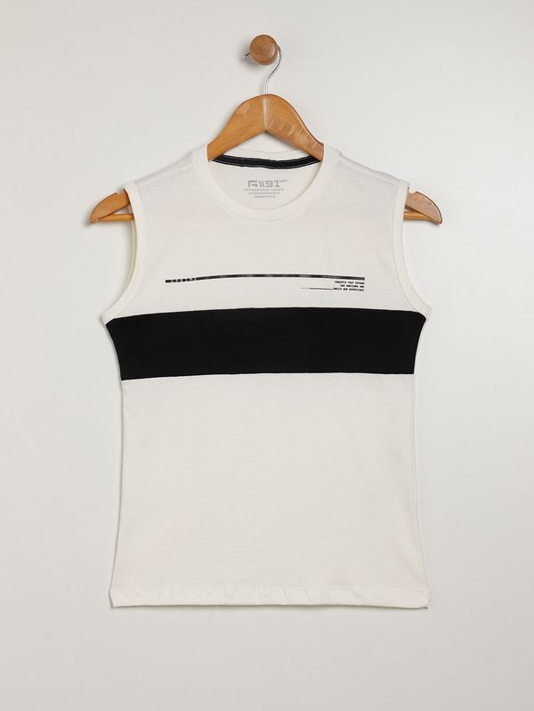 Camiseta Regata Juvenil Para Menino - OFF WHITE 10