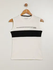Camiseta Regata Juvenil Para Menino - OFF WHITE 14