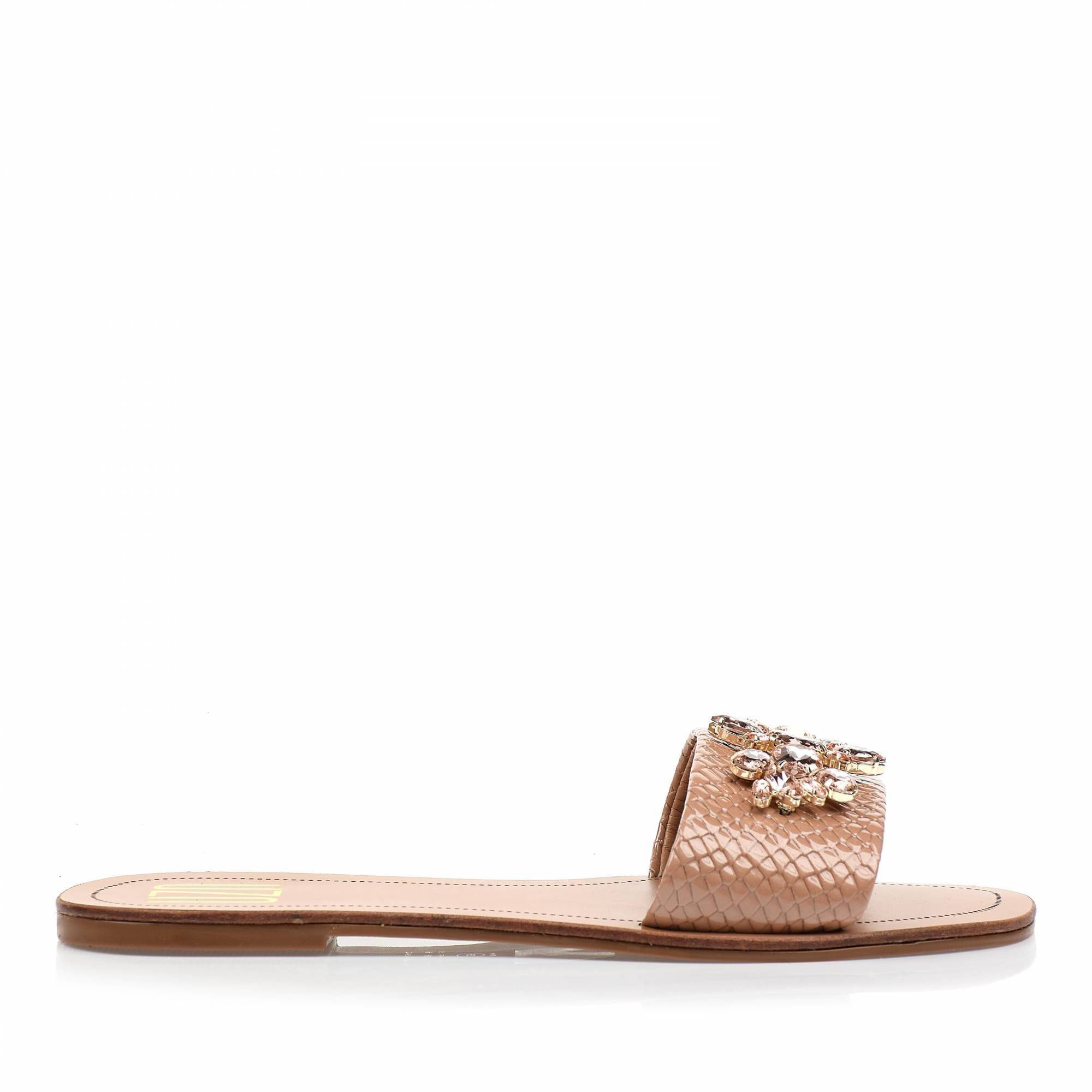 Flats Snake Lux Nude