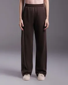 Calça Feminina Reta Moletom Tecnológico No Liquid - BASICAMENTE Marrom - XGG