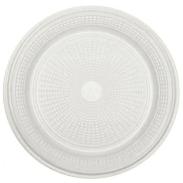 Prato Plástico Refeição 22cm Branco - Trick Trick