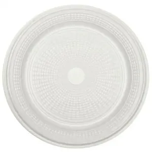 Prato Plástico Refeição 22cm Branco - Trick Trick
