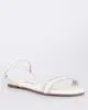 Sandália Rasteira Feminina Vizzano Tiras Com Strass Off White 34