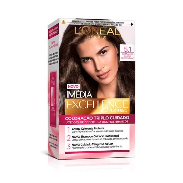 Tintura Imédia 5 1 Castanho Claro Acinzentado TINT IMEDIA 5,1 CAS