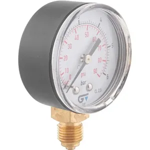 Manômetro Vertical 1/4" BSP 90PSI 50mm ABS 3820 006 - Genebre