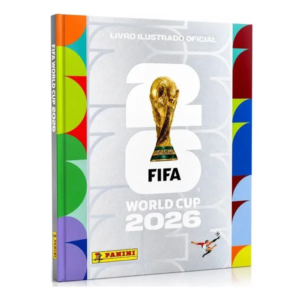 Álbum De Figurinhas Capa Dura Prata Copa do Mundo 2026