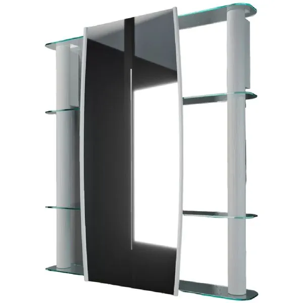 Armário 62x64cm Sobrepor Slip I Silver - 13137 - CRIS-METAL