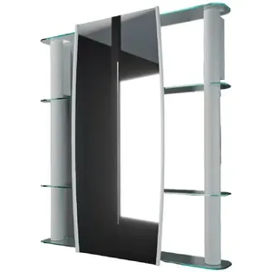 Armário 62x64cm Sobrepor Slip I Silver - 13137 - CRIS-METAL