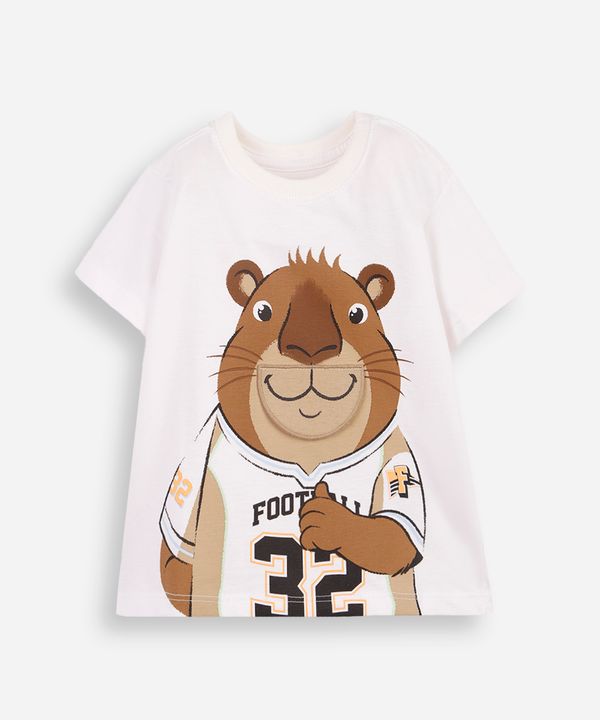 camiseta infantil capivara interativa college off white 5