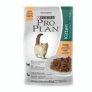 Ração Úmida Pro Plan Kitten Frango ao Molho 85 g