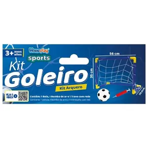 Brinquedo Kit Goleiro Chute a Gol Homeplay