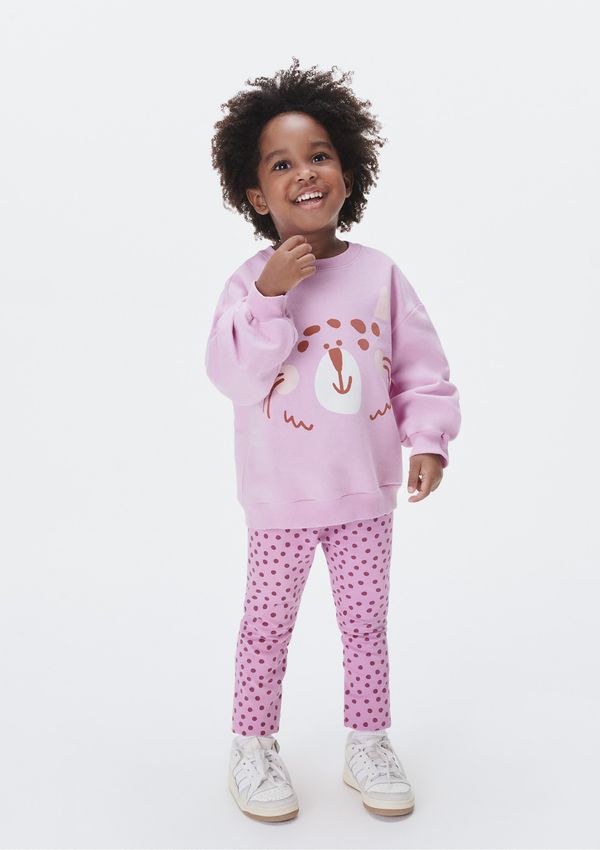 Conjunto Infantil Menina Toddler Estampado - Rosa 003