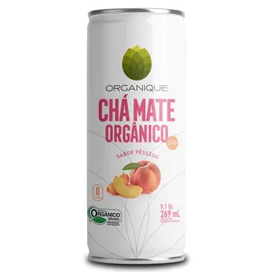 Chá Mate Orgânico Pêssego Zero Organique 269ml